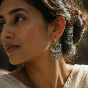 Hand-Painted Moksh Bugadi Earrings