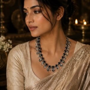 Ethnic Peacock Necklace – Traditional Festive Jewellery