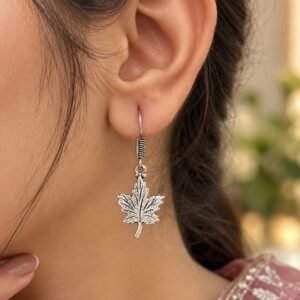 German silver tree hook earrings